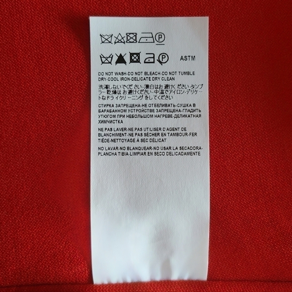 Michael Kors Collection Jersey Racerback Bodysuit, Size 10, Red, NWT - Picture 16 of 16